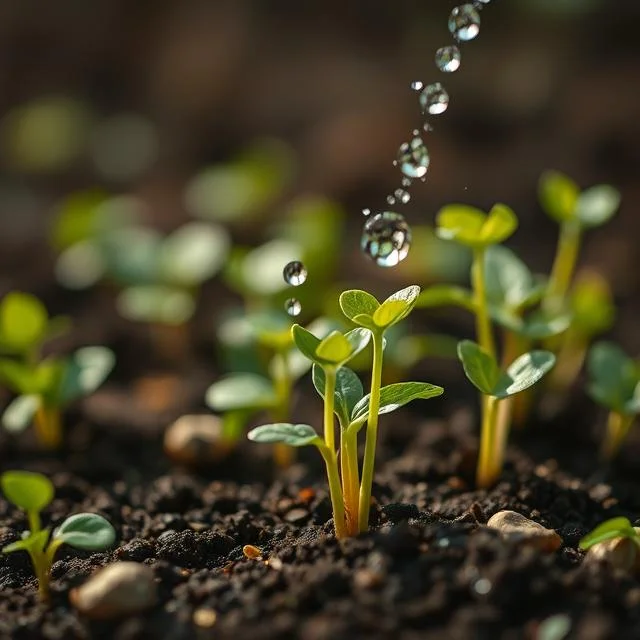 Bewässerung im Garten 